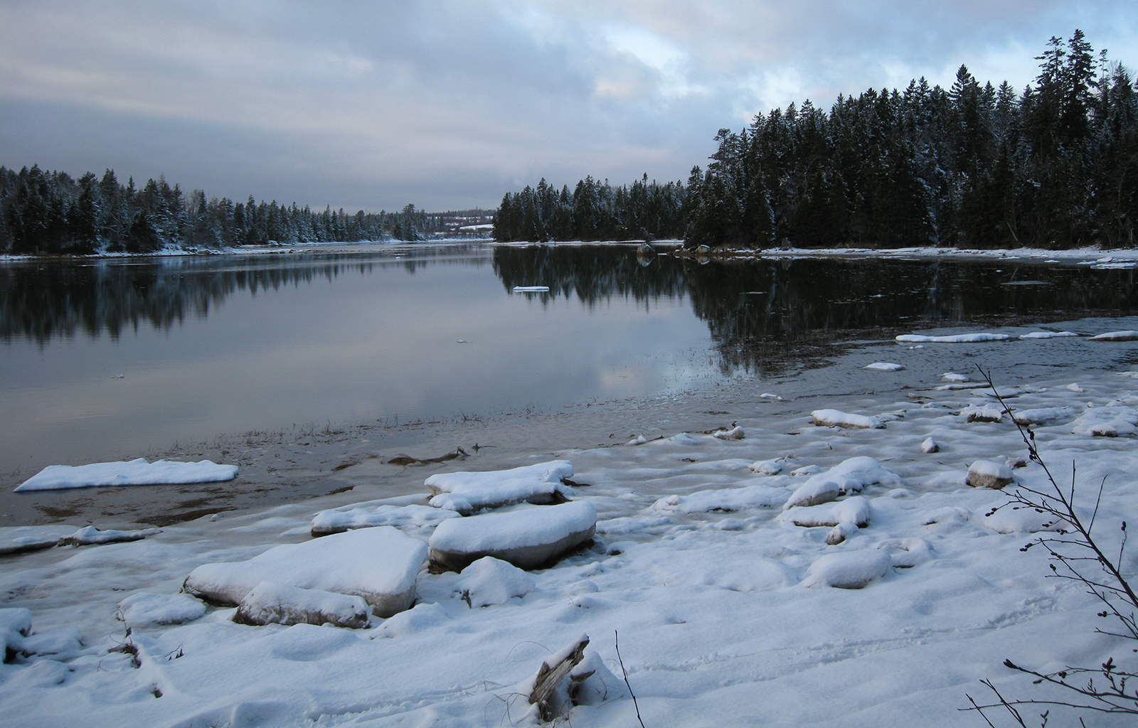 Mason Bay in winter